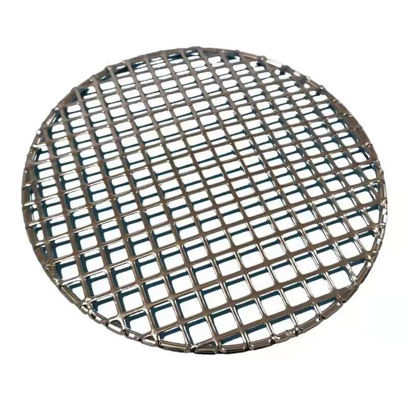 Non-Stick 304 Stainless Steel Barbecue Net round BBQ Grill Net Bbq Grill Mat Bbq Grill Bbq Accessories Bbq Tools