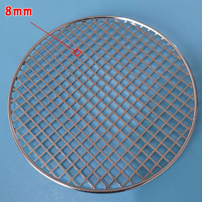 Non-Stick 304 Stainless Steel Barbecue Net round BBQ Grill Net Bbq Grill Mat Bbq Grill Bbq Accessories Bbq Tools