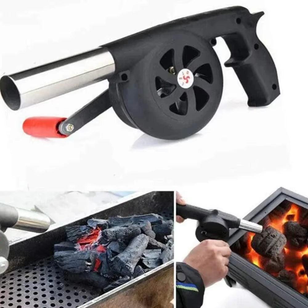 Hand BBQ Fan Outdoor BBQ Fan Air Blower for Barbecue Picnic Manual Grill BBQ Fan Fire Bellows BBQ Tools